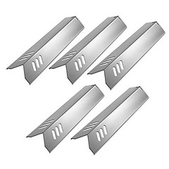 5-Pack Stainless Steel BBQ Gas Grill Heat Plate Shield Tent Replacement 5 PACK