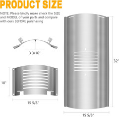 Flame Broiler Kit for Pit Boss Smoker Grill Replacement Parts,Compatible with PB