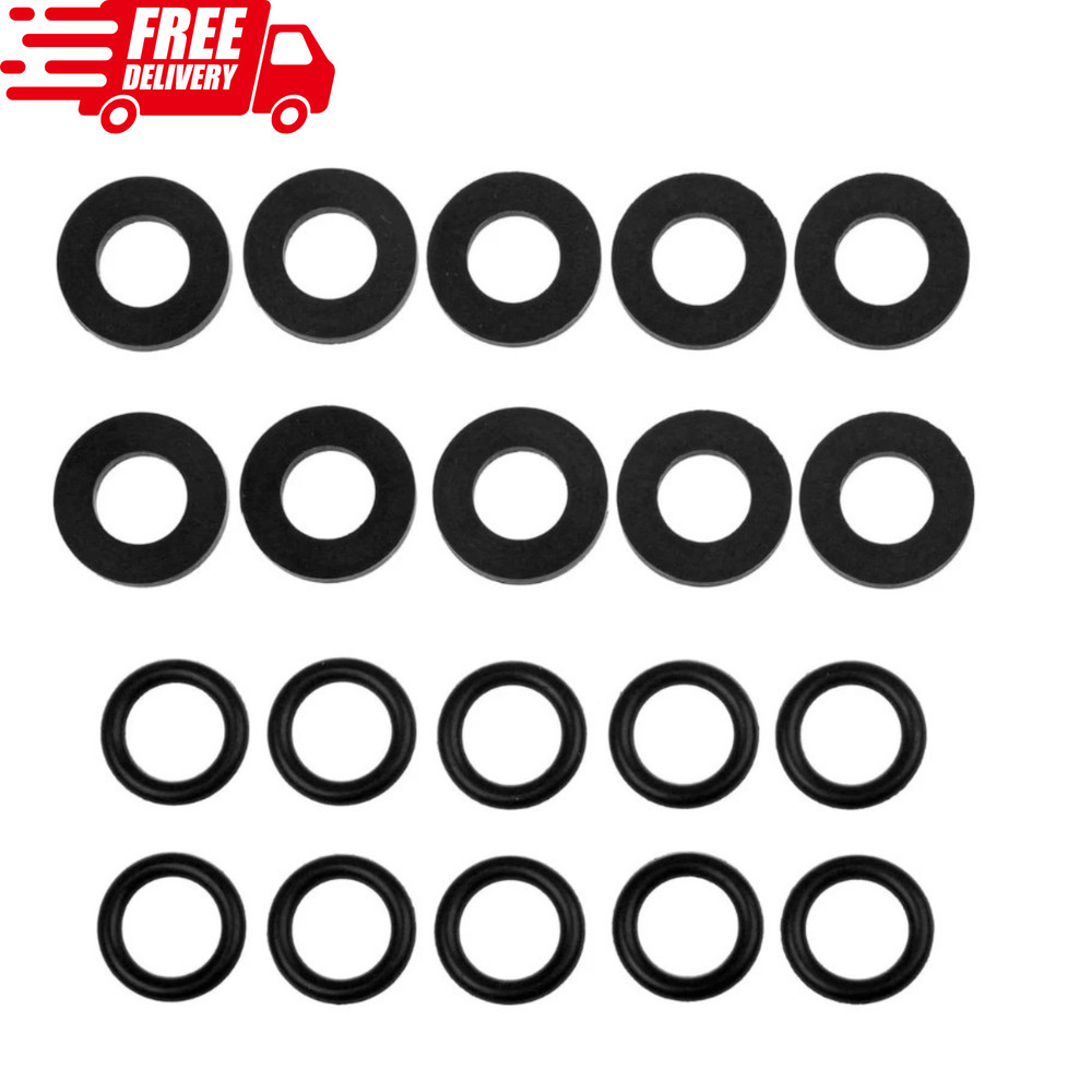 10Pcs Propane Tank Gasket and 10Pcs O-Rings for All Soft Nose P.O.L. Fittings