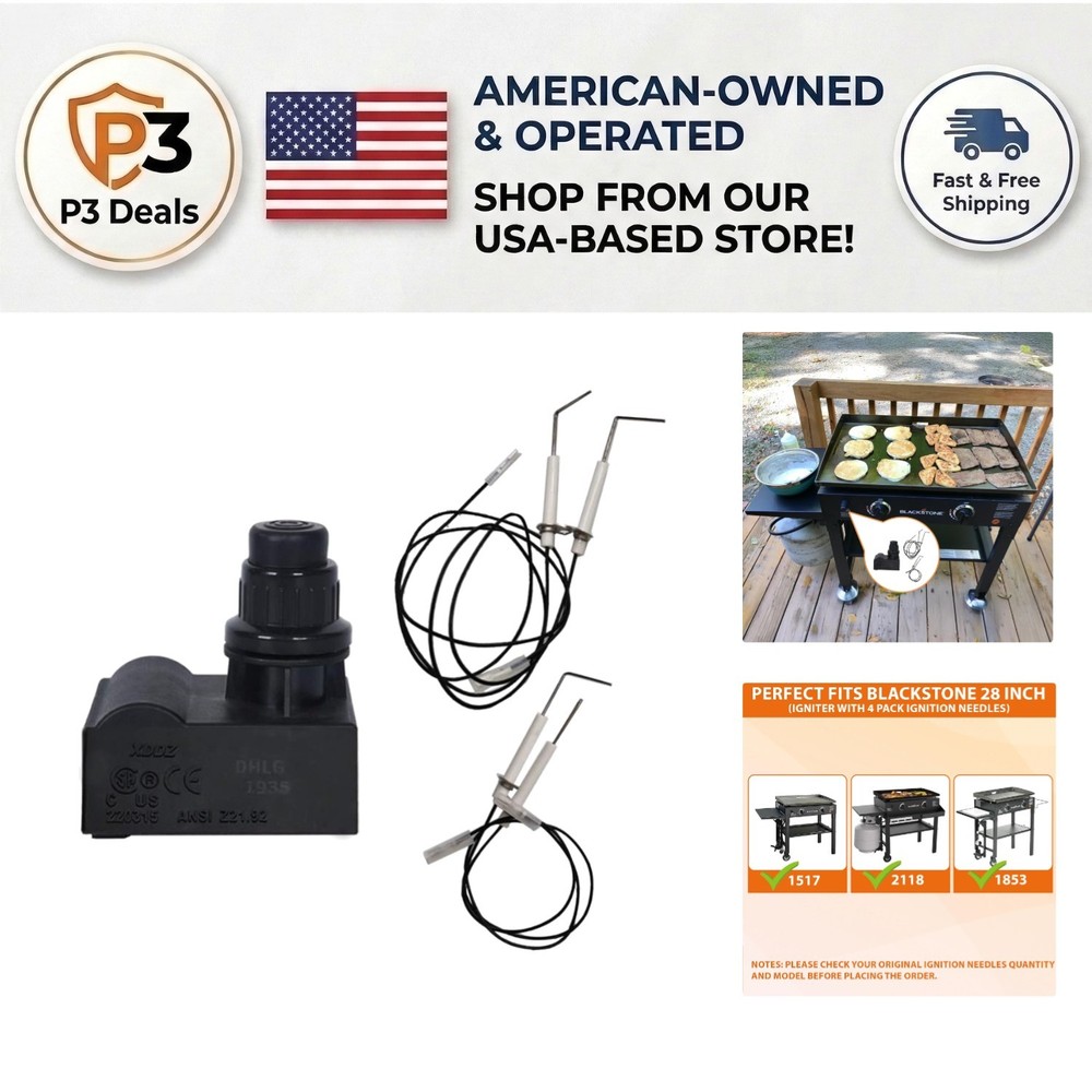 Battery-Powered Igniter Kit for Blackstone 28-Inch Griddles – Hassle-Free Setup
