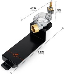 Gas Grill Valve Regulator for Weber Q2000 and Q2200 Series – Replacement Parts f