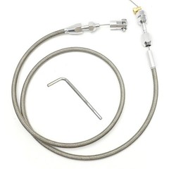 36 Inch Stainless Steel Braided Gas Throttle Cable Kit Assembly Replacement