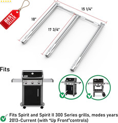 Weber Spirit E310 Grill Replacement Parts Kit Flavorizer Bars Burner Tubes – US