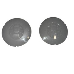 New Open Coleman Grill 9949A Wheel Hub Caps Replacement Parts Gray