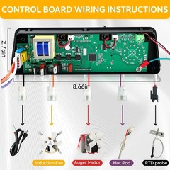 Pit Boss AC03P9 Digital Control Board PID Thermostat Kit LCD Temp…