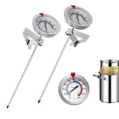 Deep Fry Turkey Candy Thermometer(2 Pack) with 12″ Probe Length (2 Packs)