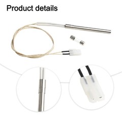 Ignition Rod BBQ Grill Parts Silicone White Sleeve TR 9.5*110 120v 200w L 1 Pcs