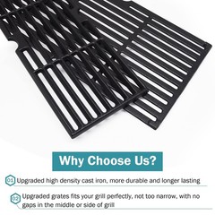 18″ Cast Iron Grill Grates Replacement for Charbroil Performance 463376519, G470