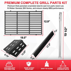 Grill Parts Kit for Weber Genesis 300 310 330 Genesis E330 E310 S310 S330 EP330