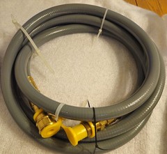 Natural Gas Conversion 3/4″ Outdoor Gas Hose w/ Brass Quick Connect-NEW