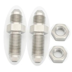 Stainless Steel -3 AN Male Flare Bulkhead Union Brake Hose 3AN-2 PCS Straight