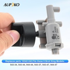 Aupoko 2 Pin Rotary Piezo Igniter & Knob, Replacement for Select Ducane Black