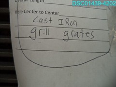 QTY=3: Cast Iron Grill Top Grate, F01263, 21-1/4 x 5 x 3/4
