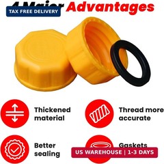 4 PCS 10.8” Gas Can Spout Replacement with 2 PCS Hose Bender and 6 PCS Yellow G
