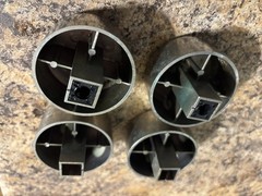 Backyard Classic Gas Grill Control Knobs Set of 4 Square Shaft 2 Inserts