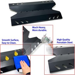 Replacement Burner Tube & Heat Plate Kit for Gas Grills, 3-Pack