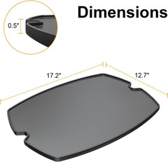 7582 Cooking Griddle for Weber Q100 Q1200 Q1400 Q120 Q1000 Gas Grills, 50060001