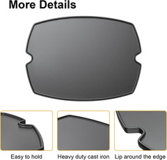 7582 Cooking Griddle for Weber Q100 Q1200 Q1400 Q120 Q1000 Gas Grills, 50060001