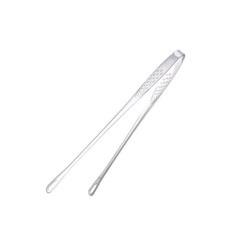 2 Piece Stainless Steel BBQ Tongs Set 24 cm 28 cm for Steak Grilling Serving