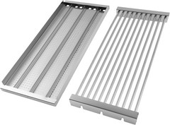 18 7/16″ x 7 5/8″ Stamped Cooking Grate & Emitter Set for Charbroil Tru-Infrared