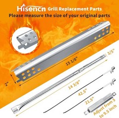Hisencn Grill Replacement Parts for Charbroil Advantage 4 Burner 463344015 46343