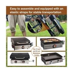 QuliMetal Portable Grill Cart for Weber Q1000, Q2000 Series Gas Grills and Bl…