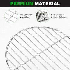 2 Pack Grill Grate Replacement, Steel Grill Grates for BBQ Parts [8.66 Inch]