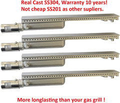 Grill Burners 304 Stainless Steel For Bull Angus Cal Flame Aussie Jenn Air 4pcs