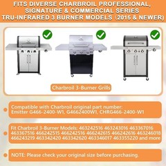 Charbroil Compatible Infrared Emitter Plates 3-Pack – 17″ for Seamless Grilling