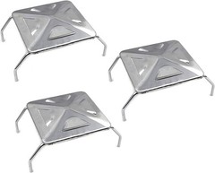 6 x 6 Inches Stainless Steel Heat Tent Burner Cover with Support Replacement Par