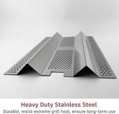 Flame Tamer for Blaze Professional LUX Gas Grill, Stainless Steel Heat Plates…