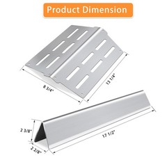 Stainless Steel Flavorizer Bars & Heat Deflector for Weber Genesis 300 Series