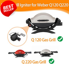 80475 Grill Igniter for Weber Q120 Q220 Series 2-Outlet Push Button Kit – US
