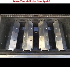 BBQ Heat Tent Shields, Flame Tamers for Multiple Grill Brands – Set of 4