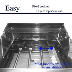 Folocy 16 1/2 Inch Grill Heat Plates Shield Burner Covers BBQ Gas 3pcs