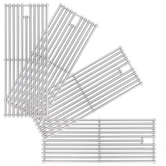 Upgrade 4 Pack 18″ x 7-3/8″ Heavy Duty Stainless Steel Triangle Solid Rod BBQ…