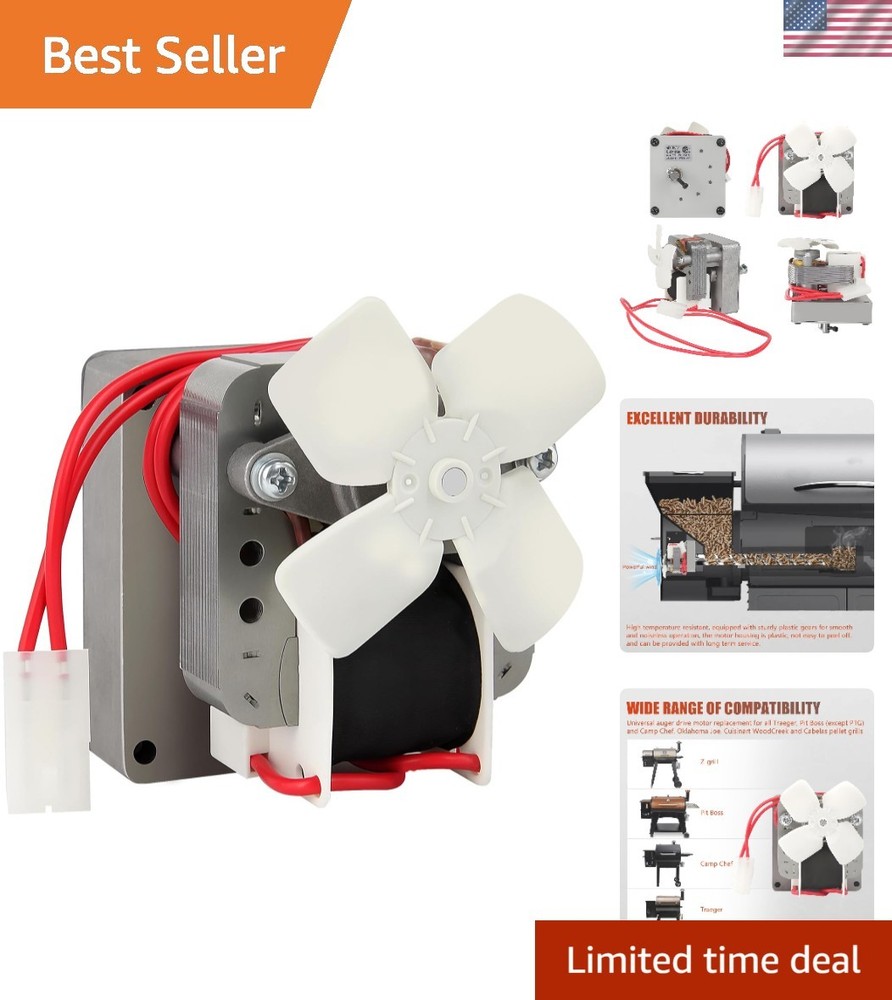 High-Temperature Resistant 2.0 RPM Auger Motor for Long-Lasting BBQ Performance