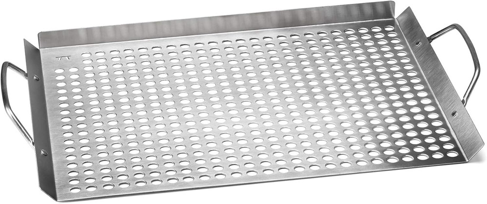 76632 Stainless Steel Grill Topper Grid, 11″X17″ BBQ Tray