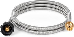SHINESTAR 6ft Stainless Braided Propane Hose Adapter 1lb to 20lb Tank US