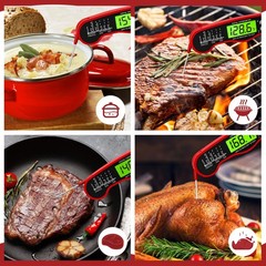 AWLKIM Meat Thermometer Digital – Instant Read 6.5 inches, Red