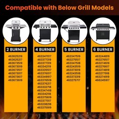 Grill Replacement Parts for Charbroil Performance 5 Burner 463347519,46334751…