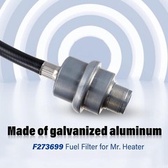 Propane Fuel Filter F273699 with 7FT Propane Adapter Hose for Mr. Heater Buddy