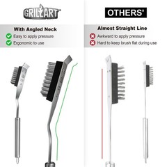 GRILLART Grill Brush and Scraper Replacement 16.5 inches, Heads