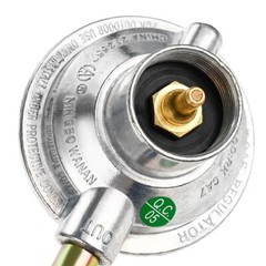 Grill Regulator Valve w 1lb Brass Adapter for Char Broil Grill2Go 2012 29103224A