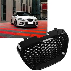 Replacement Front Grille Glossy Black Heatproof Mesh Grill For Seat GJPM