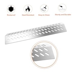 Stainless Steel Heat Plate Shield Gas Replacement for Bull BBQ Grills, Fit for