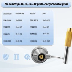 Grill Regulator 1.6 inches (W) x 7.5 (L) x 7.7 (H), silver