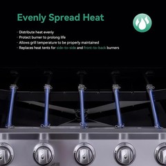 Charbroil Grill Heat Plate 5 Burner 463448021 Kit