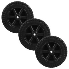 3PCS Replacement Wheels for Grill Carts: 6in Height X 1.6in Width X 0.4in Bore
