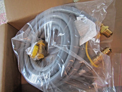 24 Foot 3/4-Inch Natural Gas Hose With Quick Connect Fittings
